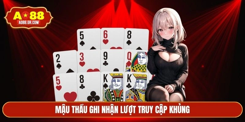 Mậu thầu ghi nhận lượt truy cập khủng