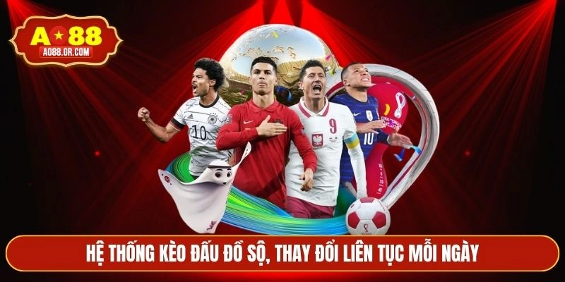 Hệ thống kèo đấu đồ sộ, thay đổi liên tục mỗi ngày