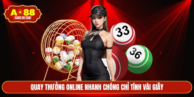 Quay thưởng online nhanh chóng chỉ tính vài giây